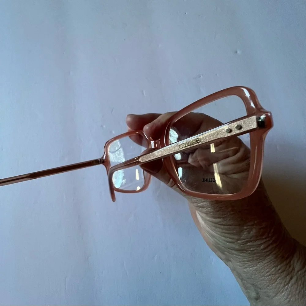 CELINE CL500761 074 SQUARE EYEGLASS FRAMES PINK/BLUSH  NEW